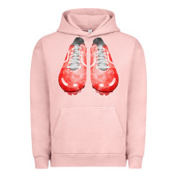 Pigment Salmon red cleats fa element 2 Urban Hoodie - FaDigitalArtStudio