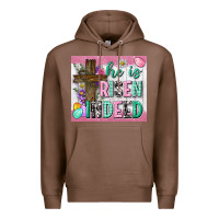 Chestnut he is risen indeed tumbler Premium Hoodie - Neo Western