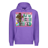 Purple he is risen indeed tumbler Premium Hoodie - Neo Western