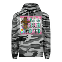 Slate Camo he is risen indeed tumbler Premium Hoodie - Neo Western