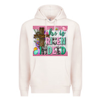 Pale Pink he is risen indeed tumbler Premium Hoodie - Neo Western