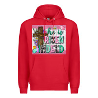 Red he is risen indeed tumbler Premium Hoodie - Neo Western