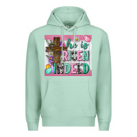 Seafoam he is risen indeed tumbler Premium Hoodie - Neo Western