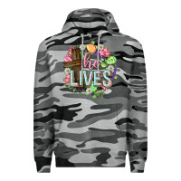 Slate Camo He lives Easter with flowers Premium Hoodie - Neo Western