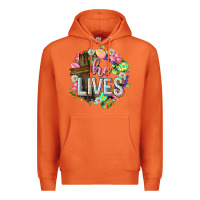 Carrot He lives Easter with flowers Premium Hoodie - Neo Western