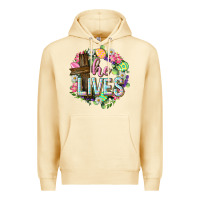 Pina Colada He lives Easter with flowers Premium Hoodie - Neo Western