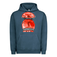 Pigment Midnight Navy red leg guard fa element Urban Hoodie - FaDigitalArtStudio