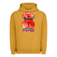 Pigment Peanut Butter red leg guard fa element Urban Hoodie - FaDigitalArtStudio