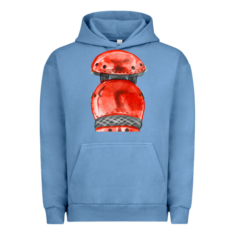 Red Leg Guard Fa Element Urban Hoodie by FaDigitalArtStudio | Teevron