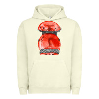 Pigment Pistachio red leg guard fa element Urban Hoodie - FaDigitalArtStudio