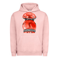 Pigment Salmon red leg guard fa element Urban Hoodie - FaDigitalArtStudio