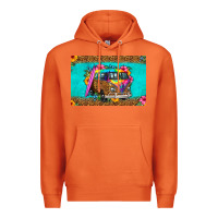 Carrot hippie van floral skinny metal can holder Premium Hoodie - HRA Design Shop
