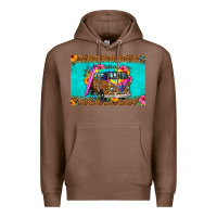 Chestnut hippie van floral skinny metal can holder Premium Hoodie - HRA Design Shop