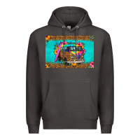 Smoke hippie van floral skinny metal can holder Premium Hoodie - HRA Design Shop