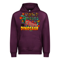 Mauve Wine rawr means grateful in dinosaur Urban Hoodie - CowhideDigitalArt