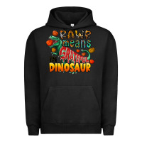 Pigment Black rawr means grateful in dinosaur Urban Hoodie - CowhideDigitalArt