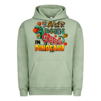 Pigment Oil Green rawr means grateful in dinosaur Urban Hoodie - CowhideDigitalArt