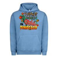 Pigment Pebble Blue rawr means grateful in dinosaur Urban Hoodie - CowhideDigitalArt