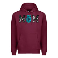 Burgundy cowhide with gemstone Premium Hoodie - RanaPortraitStore