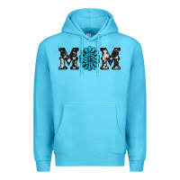Ocean Blue cowhide with gemstone Premium Hoodie - RanaPortraitStore