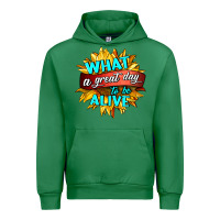 Emerald what a great day to be alive Urban Hoodie - HRA Design Shop