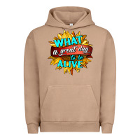 Pigment Burro what a great day to be alive Urban Hoodie - HRA Design Shop