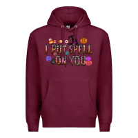 Burgundy i put speel on you Premium Hoodie - CowhideDigitalArt