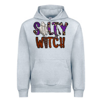 Heather Grey Salty Witch Urban Hoodie - CowhideDigitalArt