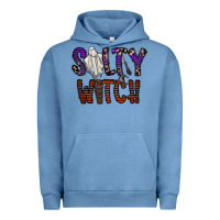 Pigment Pebble Blue Salty Witch Urban Hoodie - CowhideDigitalArt
