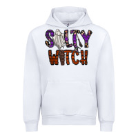 White Salty Witch Urban Hoodie - CowhideDigitalArt