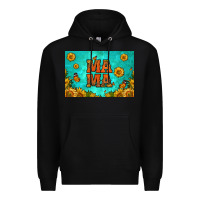 Black sunflowers mama skinny metal can holder Premium Hoodie - HRA Design Shop