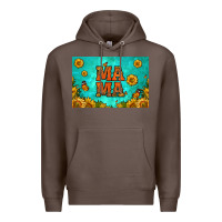 Coffee sunflowers mama skinny metal can holder Premium Hoodie - HRA Design Shop