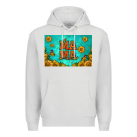 Dove Grey sunflowers mama skinny metal can holder Premium Hoodie - HRA Design Shop