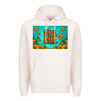 Pale Pink sunflowers mama skinny metal can holder Premium Hoodie - HRA Design Shop