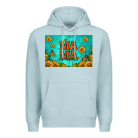 Blue Mist sunflowers mama skinny metal can holder Premium Hoodie - HRA Design Shop