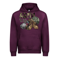 Mauve Wine army wife Urban Hoodie - SublimationCraftShop