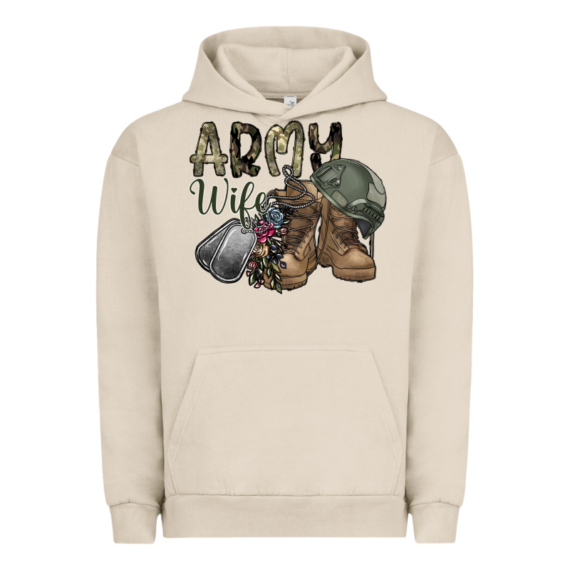 Army Wife Urban Hoodie by SublimationCraftShop | Teevron