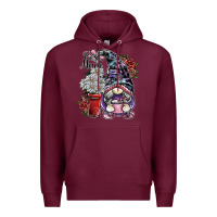 Burgundy best mum Premium Hoodie - SublimationCraftShop