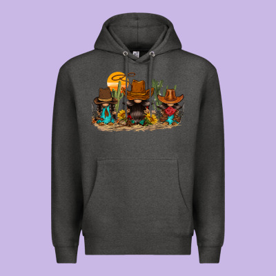 Western Gnomies Premium Hoodie Designed By Fadigitalartstudio