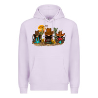 Lilac western gnomies Premium Hoodie - FaDigitalArtStudio