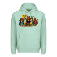 Seafoam western gnomies Premium Hoodie - FaDigitalArtStudio