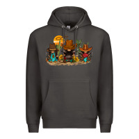 Smoke western gnomies Premium Hoodie - FaDigitalArtStudio