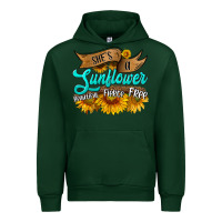 Forest Green she's a sunflower beautiful fierce free Urban Hoodie - HRA Design Shop