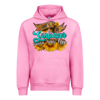 Fuchsia Pink she's a sunflower beautiful fierce free Urban Hoodie - HRA Design Shop