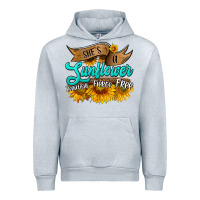 Heather Grey she's a sunflower beautiful fierce free Urban Hoodie - HRA Design Shop