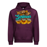 Mauve Wine she's a sunflower beautiful fierce free Urban Hoodie - HRA Design Shop