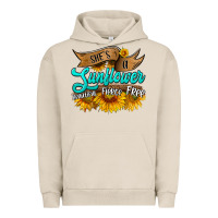 Pigment French Oak she's a sunflower beautiful fierce free Urban Hoodie - HRA Design Shop