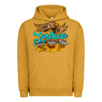 Pigment Peanut Butter she's a sunflower beautiful fierce free Urban Hoodie - HRA Design Shop