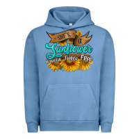 Pigment Pebble Blue she's a sunflower beautiful fierce free Urban Hoodie - HRA Design Shop