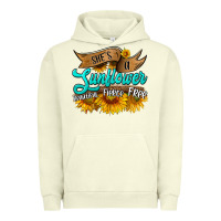 Pigment Pistachio she's a sunflower beautiful fierce free Urban Hoodie - HRA Design Shop